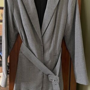 Nine West Monochrome Houndstooth blazer